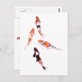 Drijvende Koi-Briefkaart Briefkaart (Voorkant / Achterkant)
