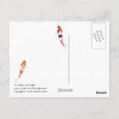 Drijvende Koi-Briefkaart Briefkaart (Achterkant)