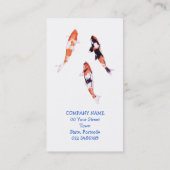 Drijvende Koi-Visitekaartje Visitekaartje (Achterkant)