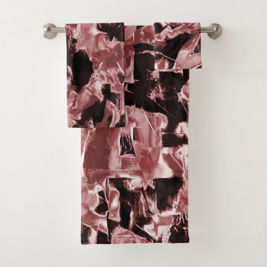 Drijvende koperen blades of rotsachtig op een donk bad handdoek (Insitu)