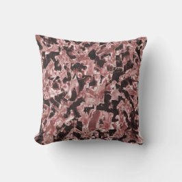 Drijvende koperen of rotsachtige blades boven donk buitenkussen