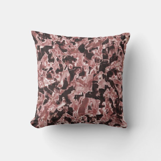 Drijvende koperen of rotsachtige blades boven donk buitenkussen (Voorkant)