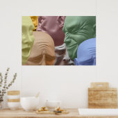 Drijvende koppen Poster Afdrukken (Keuken)