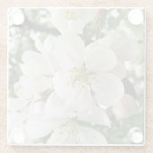 Drijvende krabappel glazen onderzetter (Achterkant)