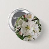 Drijvende krabappel ronde button 5,7 cm (Voorkant /achterkant)