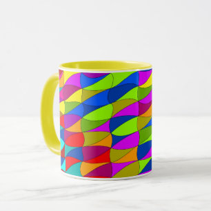 Drijvende kracht verwarde patroonkoffie-mok mok