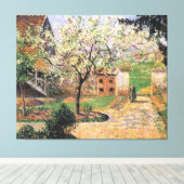 Drijvende krottenboom, Eragny Camille Pissarro Canvas Afdruk (Insitu (Houten vloer))