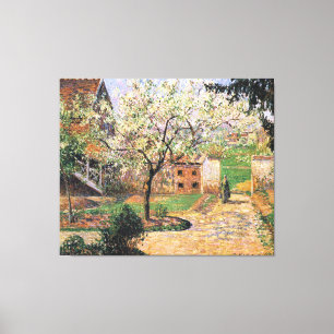 Drijvende krottenboom, Eragny Camille Pissarro Canvas Afdruk