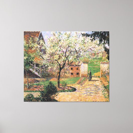 Drijvende krottenboom, Eragny Camille Pissarro Canvas Afdruk (Voorkant)