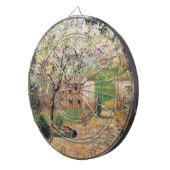 Drijvende krottenboom, Eragny Camille Pissarro Dartbord (Voorkant Rechts)