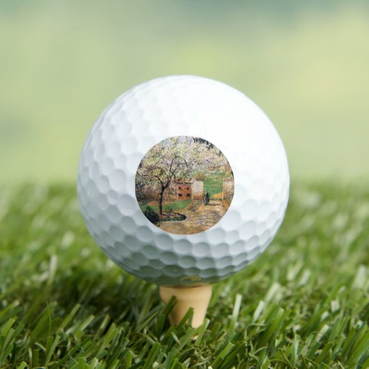 Drijvende krottenboom, Eragny Camille Pissarro Golfballen (Insitu Shirt)