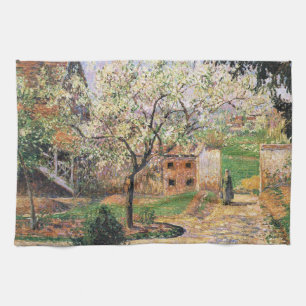 Drijvende krottenboom, Eragny Camille Pissarro Theedoek
