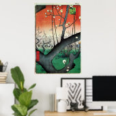 Drijvende krottenboom, Hiroshige Poster (Thuiskantoor)