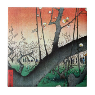 Drijvende krottenboom, Hiroshige Tegeltje