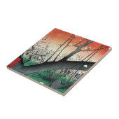 Drijvende krottenboom, Hiroshige Tegeltje (Zijkant)