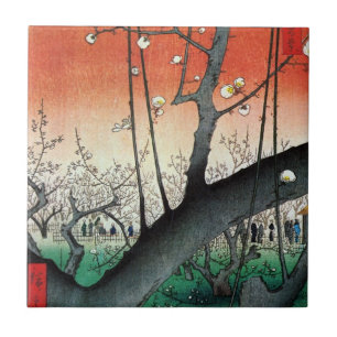 Drijvende krottenboom, Hiroshige Tegeltje
