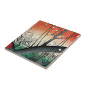 Drijvende krottenboom, Hiroshige Tegeltje (Zijkant)