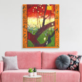 Drijvende krottenboom (Hiroshige) Van Gogh Fine Ar Canvas Afdruk (Insitu (Woonkamer))