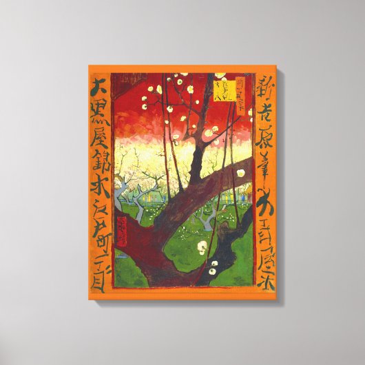 Drijvende krottenboom (Hiroshige) Van Gogh Fine Ar Canvas Afdruk (Voorkant)