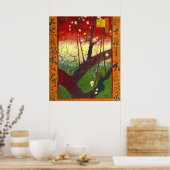 Drijvende krottenboom (Hiroshige) Van Gogh Fine Ar Poster (Keuken)
