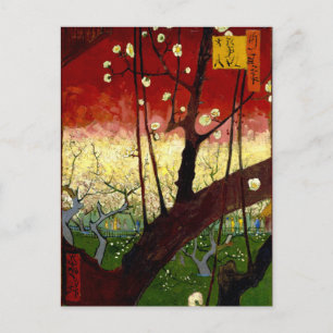 Drijvende krottenboom na Hiroshige door Van Gogh Briefkaart