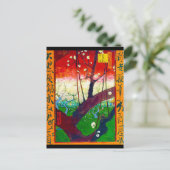 Drijvende krottenboom (na Hiroshige), Van Gogh Briefkaart (Staand voorkant)