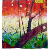 Drijvende krottenboom (na Hiroshige), Van Gogh Douchegordijn (Voorkant)