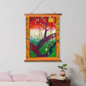 Drijvende krottenboom (na Hiroshige), Van Gogh Hangend Wandkleed (Slaapkamer)