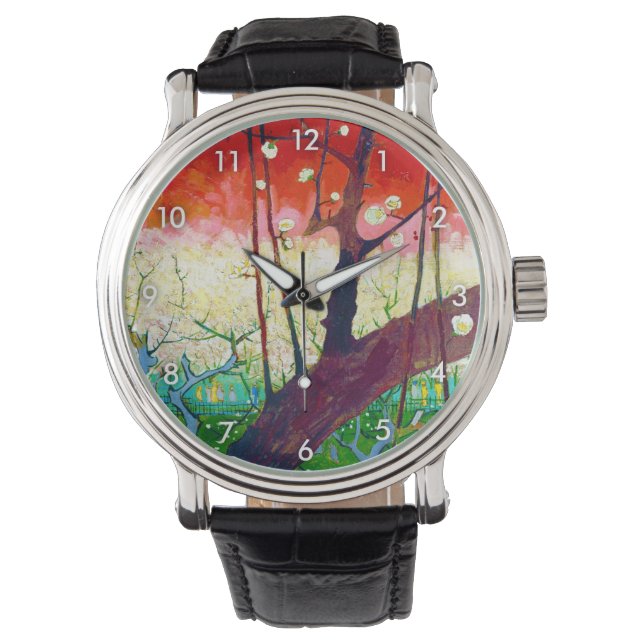 Drijvende krottenboom (na Hiroshige), Van Gogh Horloge (Voorkant)