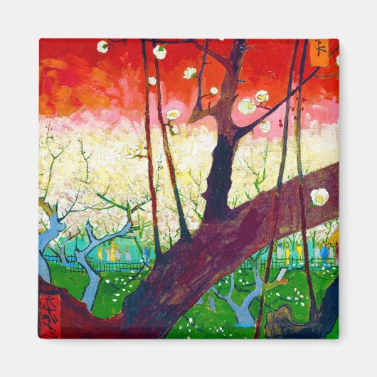 Drijvende krottenboom (na Hiroshige), Van Gogh Magneet (Voorkant)