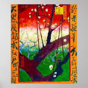 Drijvende krottenboom (na Hiroshige), Van Gogh Poster