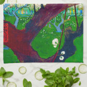 Drijvende krottenboom (na Hiroshige), Van Gogh Theedoek (Gevouwen)