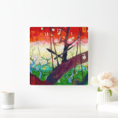 Drijvende krottenboom (na Hiroshige), Van Gogh Vierkante Klok (Huis)