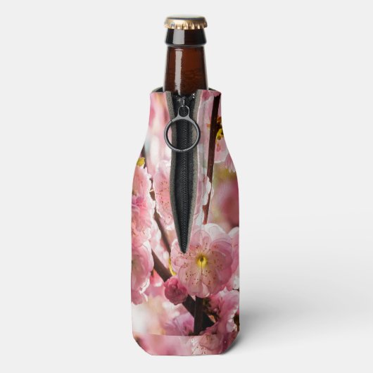 Drijvende kruimel - Roze paradize Flesjeskoeler (Fles Achterkant)