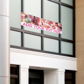 Drijvende kruimel - Roze paradize Spandoek (Buitenkant Gebouw)