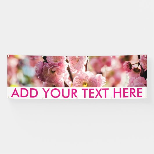 Drijvende kruimel - Roze paradize Spandoek (Horizontaal)