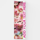 Drijvende kruimel - Roze paradize Spandoek (Verticaal)