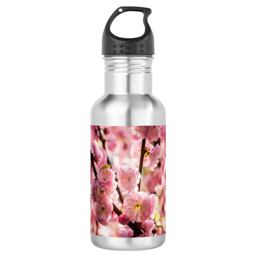 Drijvende kruimel - Roze paradize Waterfles (Voorkant)