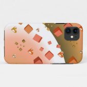 Drijvende kubussen en harten Case-Mate iPhone case (Achterkant (horizontaal))