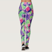 Drijvende kubussen Onmogelijke driehoeken patroon Leggings (Achterkant)