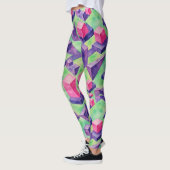 Drijvende kubussen Onmogelijke driehoeken patroon Leggings (Links)