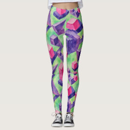 Drijvende kubussen Onmogelijke driehoeken patroon Leggings