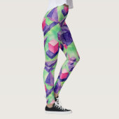 Drijvende kubussen Onmogelijke driehoeken patroon Leggings (Rechts)