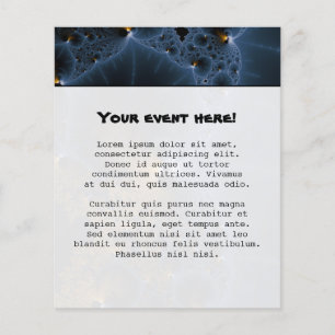 Drijvende kwallen - Fractale kunst Flyer