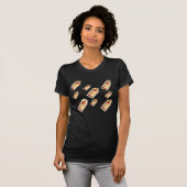 Drijvende Lantaarn Gloeiend Patroon Gezellige Aest T-shirt (Voorkant volledig)