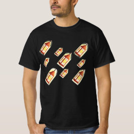 Drijvende Lantaarn Gloeiend Patroon Gezellige Aest T-shirt