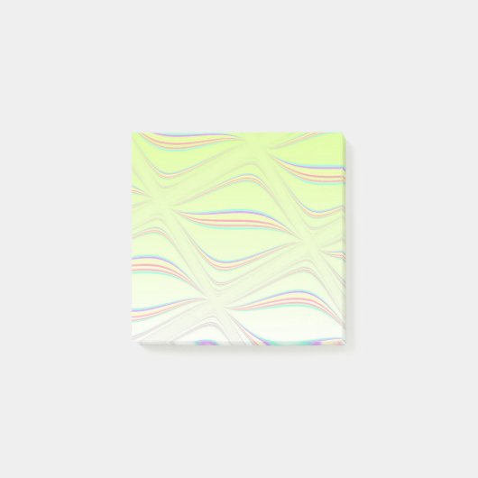 Drijvende Lemon Wave-ontwerp Post-it® Notes (Voorkant)