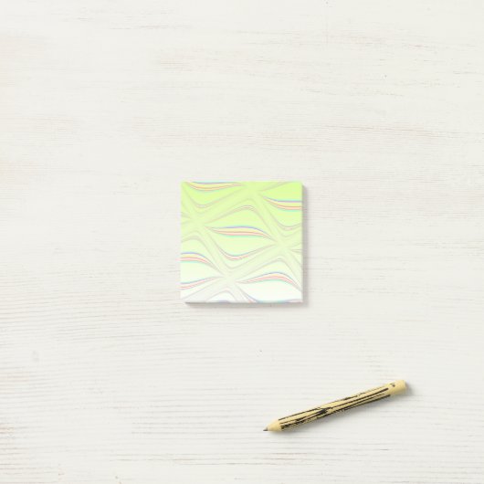 Drijvende Lemon Wave-ontwerp Post-it® Notes (Op bureau)