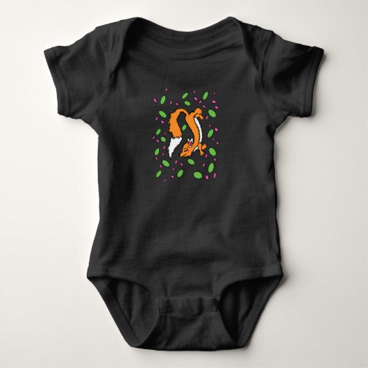 Drijvende Lente Bries Vos Baby Top (Voorkant)