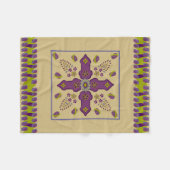 Drijvende lente van het eierlintje van het Leven Fleece Deken (Voorkant (Horizontaal))